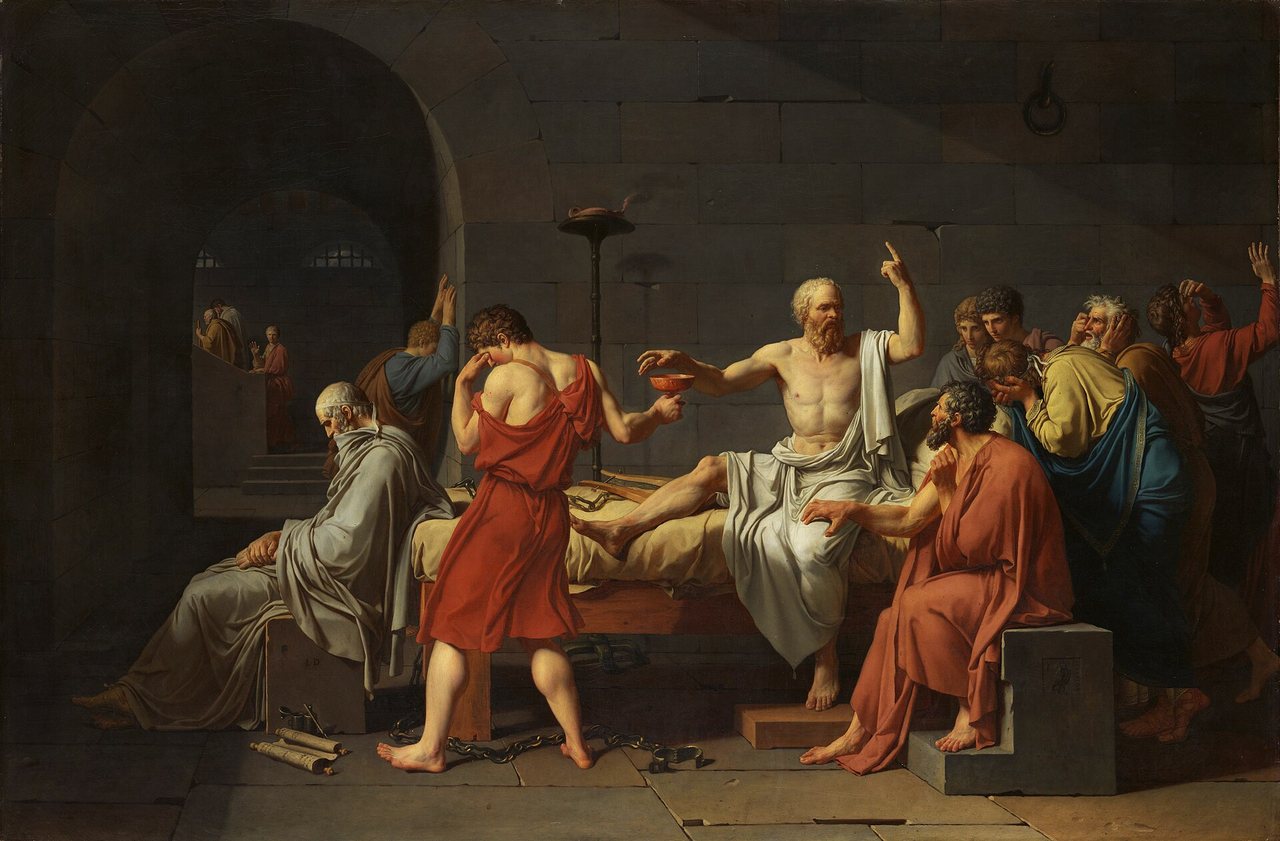 Jacques-Louis David, The Death of Socrates, 1787.
